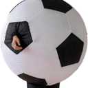Inflatable Soccer Ball Costume for Adults, Blow Up Football Bodysuit for Sports Themed Party, Carnival, Halloween, Holiday Events