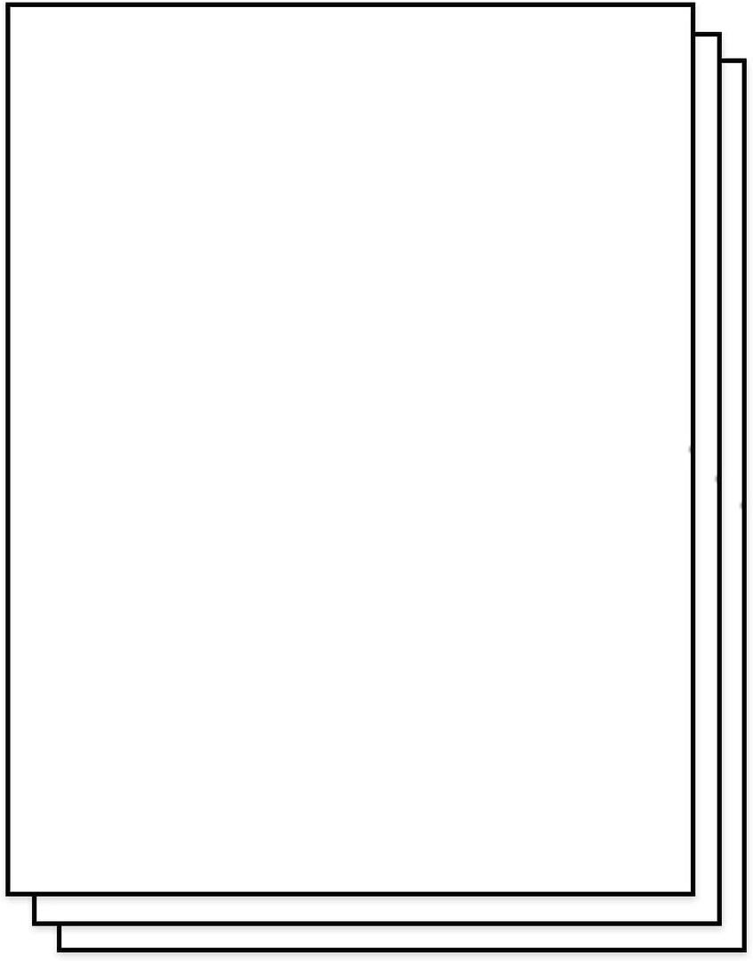 8-1/2 x 11 inch Full Sheet Labels for Inkjet & Laser Printers (1 per Sheet, 10 Labels, 10 Sheets)
