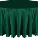 Entisn 1 Pack 120 Inch / 10ft Round Tablecloth, Green Satin Table Cover for 8-12 Seats, Wrinkle Resistant and Washable Silky Table Cloths for Wedding Party Banquet Events Decoration