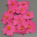 Hotop 24 Pcs Artificial Hibiscus Flowers for Hawaiian Luau Party Decor Fake Tropical Hibiscus Flowers Decorations for DIY Crafts Summer Party Favors Supplies Cake Tables Centerpieces(Pink)