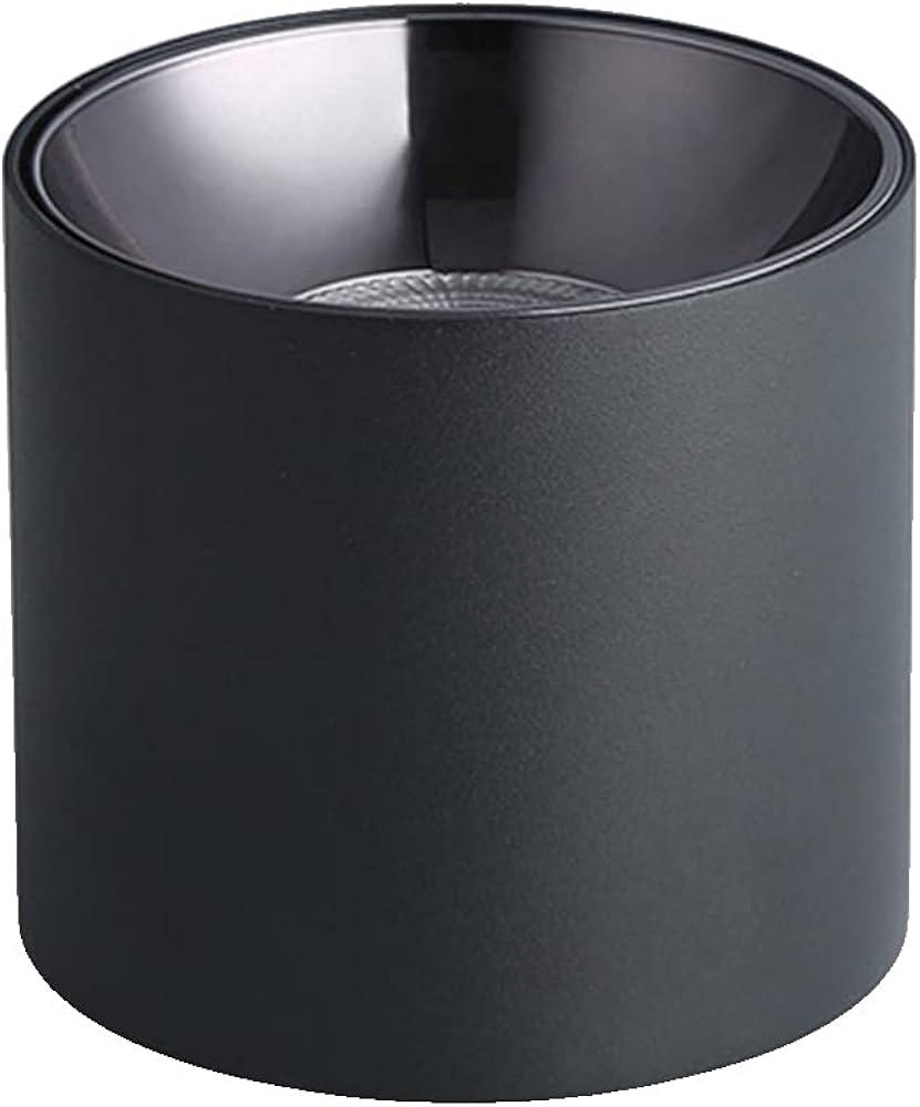 Recessed LED Wall Hanging Downlight Nordic Home Living Room Ceiling Ceiling Shooting 7W12W15W / 20W / 30W Hole Lamp Ceiling Downlight Ceiling Wall Spotlight White Light ted (Black 7w)