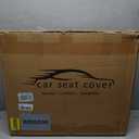 MINGBRON Car Seat Cover Full Set, Leather Car Seat Cover, Waterproof Seat Covers, Car Seat Cushion, Nappa Leather Seat Covers Car Seat Protector Universal Fit Most Cars Black