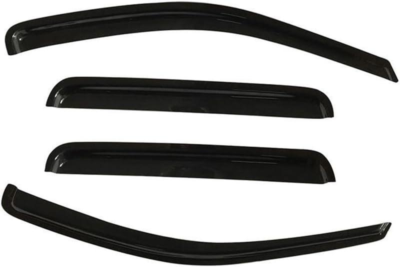 94981 Side Window Wind Vent Deflector fit for 2014-2022 Jeep Cherokee, 4pcs Out-Channel Tape-On Rain Guards Set, Dark Smoke Nice Window Visor Exterior Car Accessories