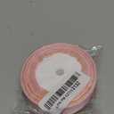 Blush Pink Satin Ribbons 3/8 Inch x 25 Yards, Fabric Ribbon with Gold Edges Border for Gift Wrapping, DIY Crafts, Floral Bouquets, Hair Bows, Sewing Projects, Baby Shower and Wedding Decorations