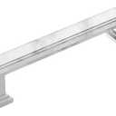 Alzassbg 6 Pack White Marble Zinc Alloy Cabinet Pulls, 3-3/4 Inch(96mm) Hole Centers Metal Cabinet Handles Kitchen Hardware for Cabinets AL3071WMB