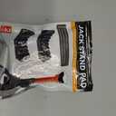 2 PCS Jack Stand Pads, Anti-Slip Rubber Jacking Stand Pad Pinch Support Protector, 3 Tons Heavy-Duty Jacks Pad Adapter Provide Cushion & Protection, Car Accessories