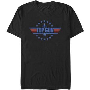 Fifth Sun Men's Big Top Gun Round Logo T-Shirt, Black, 3X-Large Tall