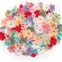 200pcs Mini Faux Flower Heads Artificial Flower Heads Small Silk Flower Fake Daisy Peony Flowers for Craft Garland Wedding Party Supply Home Decoration