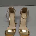 Ankis Heels for Women Open Toe Ankle Strap Chunky Heel Sandals 2.5In, US 8