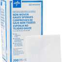 Medline Avant Gauze Non-Woven Non-Sterile Sponges, 4x4 in, 200 Count