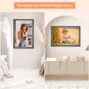 20x30 Wood Frame Vintage Green, Rustic 30x20in Floral Picture Frames, 20 x 30inch Gallery Photo Pic Display with HD Plexiglass, 1.4in Widen 1in Thick, Horizontal Vertical Wall Display