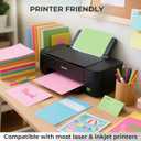 3 otters 200Sheets Construction Paper, Cardstock 8.27" x 11.7", 10 Assorted Colors Card Stock Printer Paper 65lb/180GSM, for Printing, DIY Crafts, Classroom Must Haves, Kids School Supplies, Party Dec, 8.5 X 11 Inches