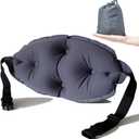 Portable Inflatable Lumbar Support Pillow for Airplane, Car, Office, Compact Travel Pillow, Easy Storage, Works Great on Your Lingering Back Pain