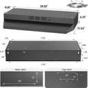Range Hood 30 inch, Black Under Cabinet Range Hood, Ductless Range Hood
