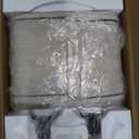 26" Farmhouse Table Lamps Set of 2, Vintage Rustic Industrial Beside Lamps with USB A+C Charging Ports & AC Outlet, Nightstand Lamp with Glass Night Light & Linen Fabric Shade for Living Room Bedrooms