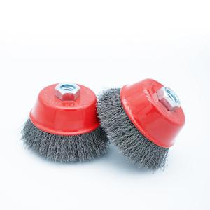 Eco Walker 4 Inch Wire Cup Brush Set for Angle Grinder Ideal for Paint Stripping and Heavy Duty Conditioning, 5/8-11 Threaded Arbor (2pcs)