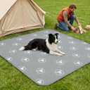 PJYuCien 2 Pack Non-Slip 36"x36" Pet Playpen Mat with 3-Layer Comfort, Reusable and Washable Training Crate Pad, Travel Mat and Sofa Protector for Puppies, Dogs, Cats, Rabbits, and Small Animals, Gray
