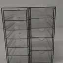 Prsildan Acrylic Drawer Makeup Organizer with 11 Drawers, Set of 2 Office Desk Organizers Accessories, Clear Stackable Storage Drawers for Vanity, Countertop, Craft, Jewelry, Art Supply Organization