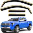 in-Channel Window Rain Guards Fit for 2024 2025 2026 Toyota Tacoma Double Cab with 4 Full-Size Doors Truck, Extra Durable Visors Vent Visors Window Deflector Vent Shades Car Accessories -4 pcs