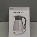 GiNT 1L / 34Oz Thermal Coffee Carafe, Insulated Stainless Steel Coffee Carafes for Keeping Hot/Double Walled Vacuum Thermal Carafe (Black)