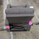 Sweetcrispy Massage Recliner Chair for Adults, Adjustable Home Theater Seating with Lumbar Support, Small Recliners for Small Spaces, Dark Grey (25.2"D x 29.2"W x 38.7"H)