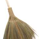 Vietnamese Straw Soft Broom with Long Handle - Sweeping Whisk Broom - with 51.18 inch Length