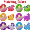 Pinkiwine Unicorn Wooden Peg Puzzles Montessori Educational Toys for Kids Toddlers Christmas Stocking Stuffers Gifts Unicorn Party Favors