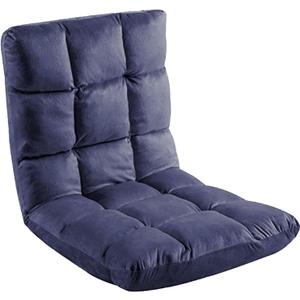 Indoor 5-Position Adjustable Floor Chair with Back Support Folding Padded Gaming Sofa Chair, Lounge Chair for Adults Video Gaming, Perfect for Meditation, Reading QL050-NA