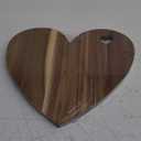 Patelai Valentine's Day Gifts Heart Shaped Cutting Board Acacia Wood Bread Cheese Serving Platter Serving Charcuterie Board for Meat Cheese and Vegetables(Heart Hole Style)