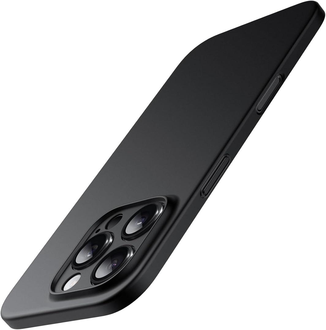 JETech Ultra Slim Case for iPhone 16 Pro Max 6.9 Inch, Camera Lens Full Protection, Lightweight Matte Finish PP Hard Minimalist Cover (Black)