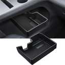 Ecarzo Console Bottom Organizer Compatible with 2021-2026 Toyota Sienna Accessories, Lower Center Console Tray Storage Box with Multiple Compartments