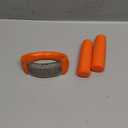 Li&Zhao Stainless Steel Garlic Press Rocker - Garlic Crusher Stainless Steel Garlic Mincer Tool Garlic Rocker with Garlic Peeler Garlic Smasher for Kitchen Cooking(Orange)