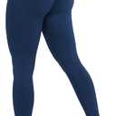 AUROLA Influence Workout Leggings for Women, Seamless Compression Tummy Control Leggings Mid Rise Yoga Pants (Small, Ensign Blue)