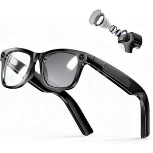 EarlySincere 4K AI Smart Glasses with Photochromic Lenses, Integrated ChatGPT AI Model, Real-Time Translation, HD Video Recording, Long Battery Life, Bluetooth 5.4 Wireless