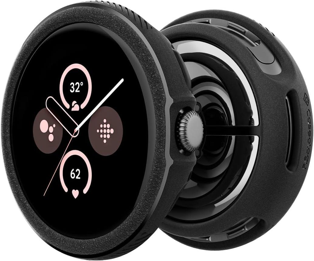 Caseology Vault Case for Google Pixel Watch 3 Case 45mm (2024) - Matte Black