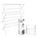 Enhanced Clothes Drying Rack | Foldable Drying Rack Clothing for Laundry | Small Collapsible Portable Dryers for Laundry | Use for Indoor & Outdoor | White 37.5"x29"x12"