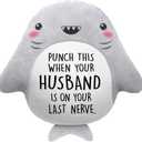 Funny Gifts for Wife Christmas -Cute Shark Pillow- Wife Anniversary Birthday Gifts from Husband, Birthday/Bridal Shower Friend Gift for Women, Gag/White Elephant Gift for Adults, 1515