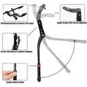 TOPCABIN Adjustable Aluminium Alloy Bicycle Kickstand - Fit for 22-24-26-28 inch Mountain/Road/BMX/MTB Bike (Three-support)