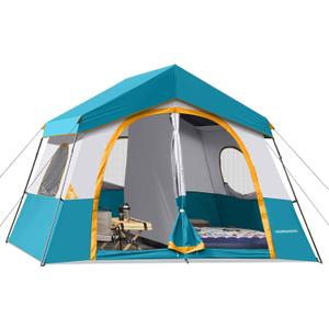HIKERGARDEN 6-8 Person Tent for Camping Family Outdoor Cabin Tent