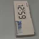 Peakeep Small Digital Alarm Clock Plug in for Bedrooms Bedside, Tiny Electric Clock Large Big Numbers Display with Battery Backup for Desk Table, 6 Dimmers, 5 Adjustable Alarm Volumes (Blue)