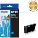 EPSON 822 DURABrite Ultra Ink High Capacity Cyan Cartridge (T822XL220-S) Works with WorkForce Pro WF-3820,3823, 4820, 4830, 4833, 4834