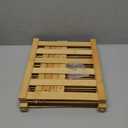Shoe Rack, 2-Tier Bamboo Stackable Shelf Storage Organizer, Stand for Closet, Entryway, Hallway, Bathroom and Living RoomNatural