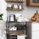 Simple Deluxe Shelving Unit - 3 Tier Shelf for Garage Storage, Black, 24.02" W x 13.78" D x 29.92" H, 750 Lbs Capacity, Adjustable Shelves, Leveling Feet, Caster Wheels for Easy Mobility,Black