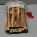 Meangood Bathroom Corner Shelf Stand, 3 Tier Solid Wood Display Shelf for Narrow Space, Shower Corner Shelf, Plant Stand Nightstand, for Living Room, Bedroom, Home Office, Elegant Carbonized Black