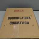 Vanity Makeup Mirror with Lights,3 Color Lighting Modes Detachable 10X Magnification Mirror Touch Control,360Rotation, White (14.6Inch)