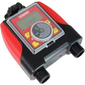 Chapin 41003 Dual Zone Water Timer with Water Resistant Construction, Numerous Options for Frequency of Watering/Duration of Watering Settings and up to 116 PSI, Red/Black