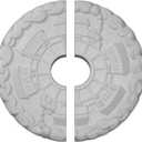 Ekena Millwork CM18KD2 18 1/2"OD x 3 7/8"ID x 1"P Kendall Train Station Ceiling Medallion, Fits Canopies up to 3-7/8", 2 Piece
