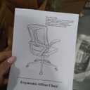 Ergonomic Mesh Home Office Chair, 350LBS Heavy Duty Desk Chair with Lumbar Support, Flip-up Armrest, Height Adjustable Swivel Computer Chair Without Headrest 9409B Gray