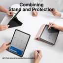 SMARTDEVIL Magnetic Case for iPad Pro 11"/ iPad 10th 11th (2024/2025), Lightweight Shockproof Protective Tablet Case Cover with Pencil Holder, Auto Wake/Sleep, 5 Standing Angles, White