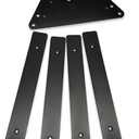 Black Metal Brackets, 1 Foot 
